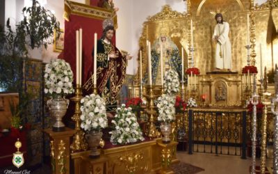 Aparato de cultos completo para la misa solemne en honor a San Juan Evangelista